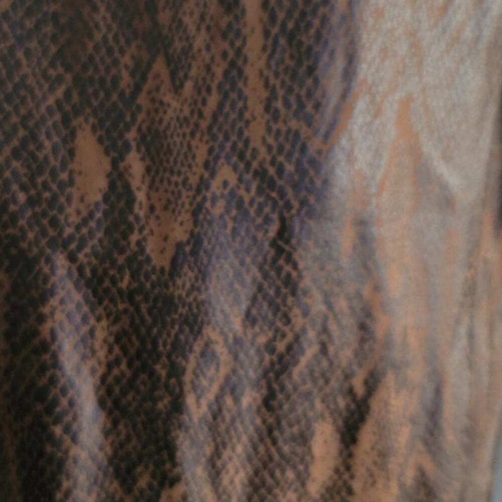 Spanx Faux Leather Snakeskin Leggings 20265R Brown Snakeskin Medium - Picture 9 of 10